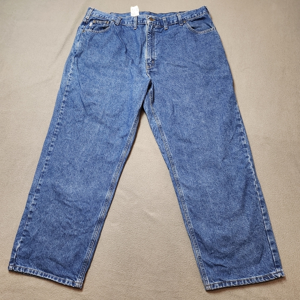Carhartt Loose Fit Jeans Sz 46 100% Cotton Work Jeans